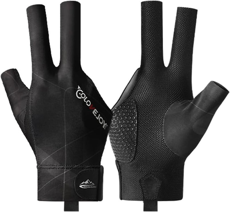 Wnddle Billiard Pool Gloves for Right Hand, 3 Finger Billiards Gloves Pool Cue Gloves, Quick-Dry Breathable Billiard Pool Glove, Snooker Cue Sport Glove Popular Sizes, Right Hand - Image 1